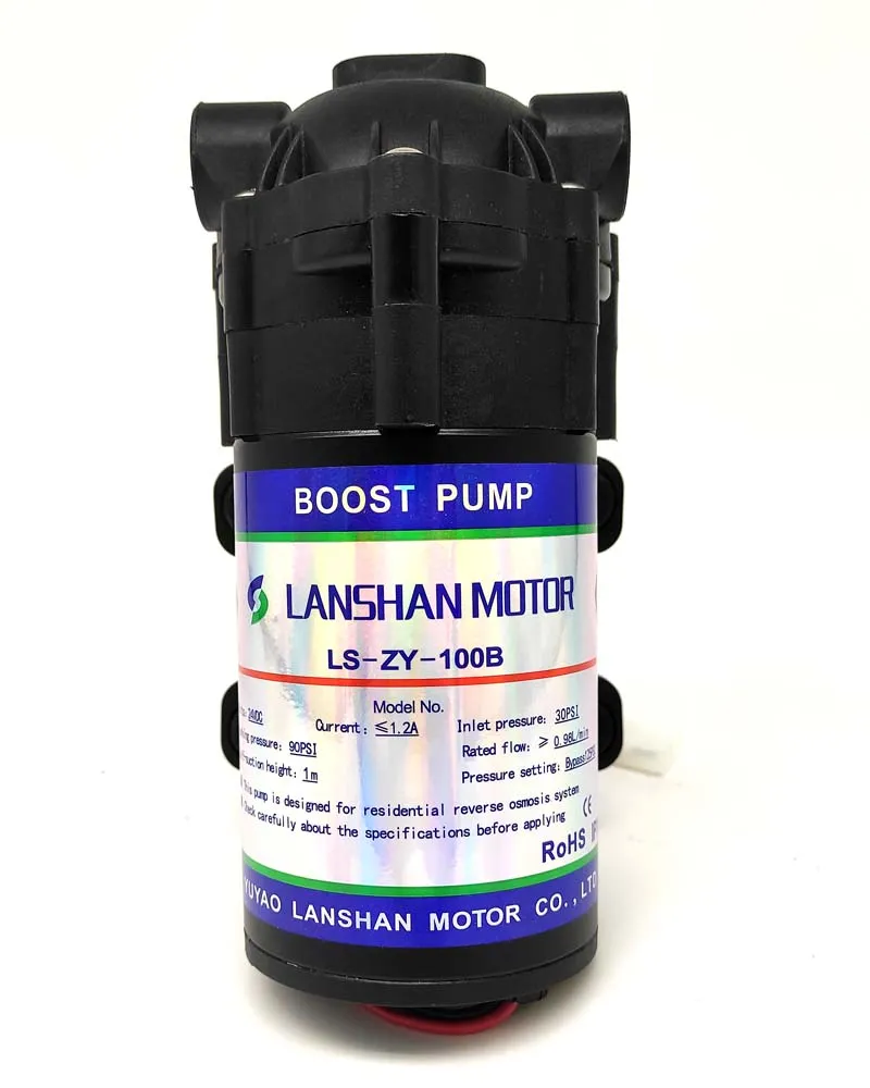100 Gpd Lanshan RO Diaphragm Booster Pump RO Reverse Osmosis Diaphragm Pump