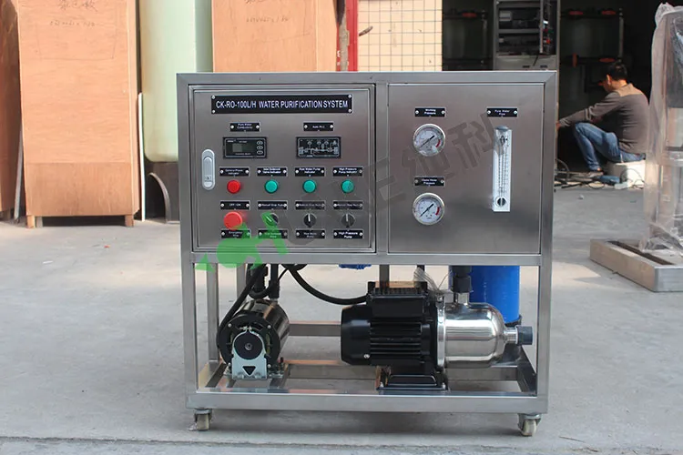 100lph Small Size Reverse Osmosis Water Desalination System Machine for Yacht Marine Boat Summerhouse Resort Hotel