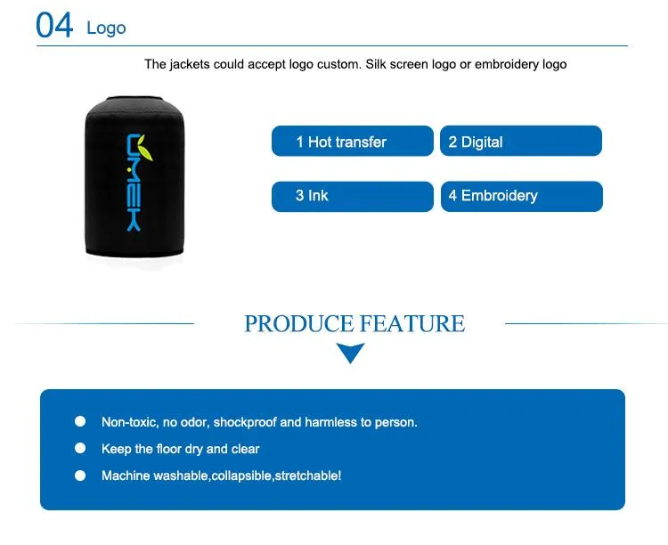 1054 Water Softener System FRP Pressure Tank Sleeve Custom Logo Neoprene Tank Jacket Cover for Water Treatment