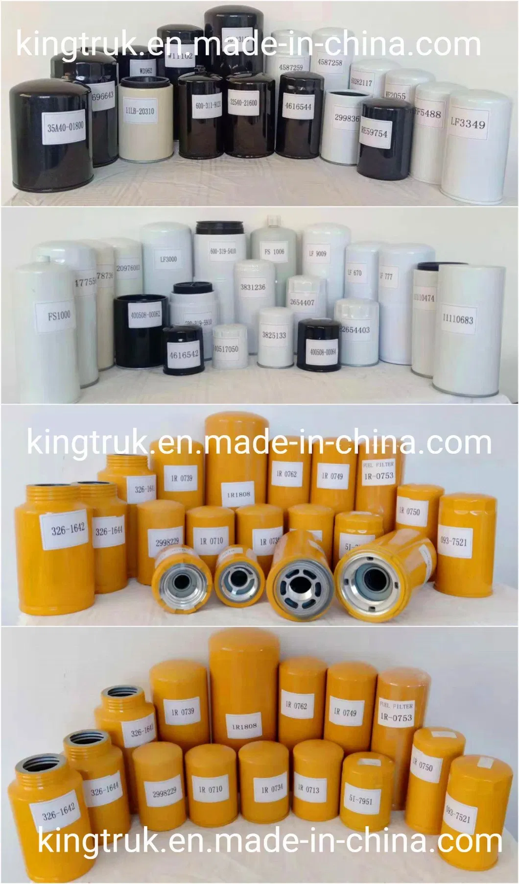1r-0712 1r-0722 FF5319 Bf7587 P8335 1r-0749 Diesel Filter Excavator Oil Filter