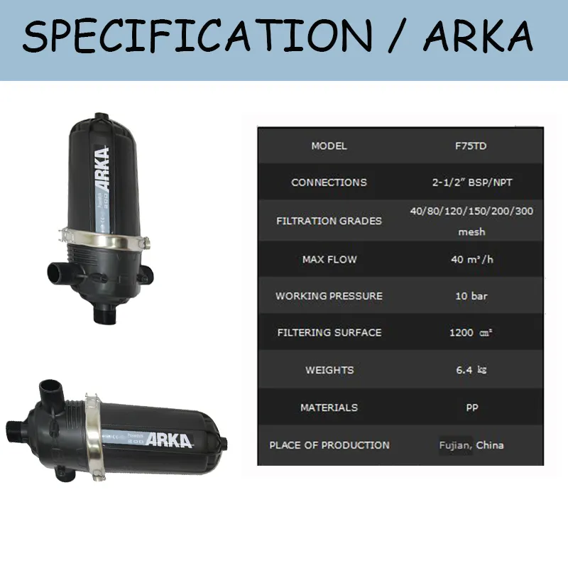 2020 2.5 Inch T Micron Disc Filter for Farm Irrigation System