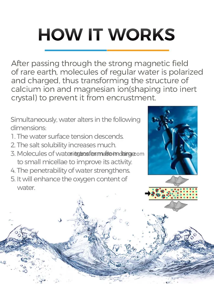 2021 Hot OEM Magnetic Water Conditioner Hydrogen Generator