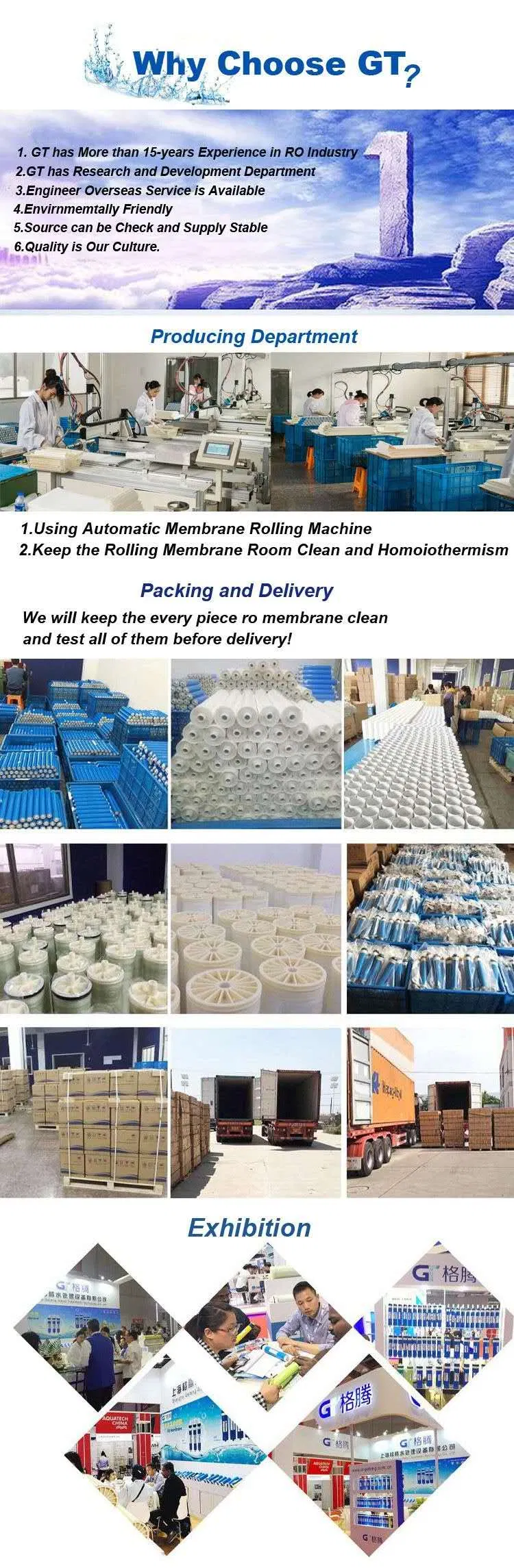 250lph Reverse Osmosis System Water Purification Plant with UV/Ozone Sterilizer