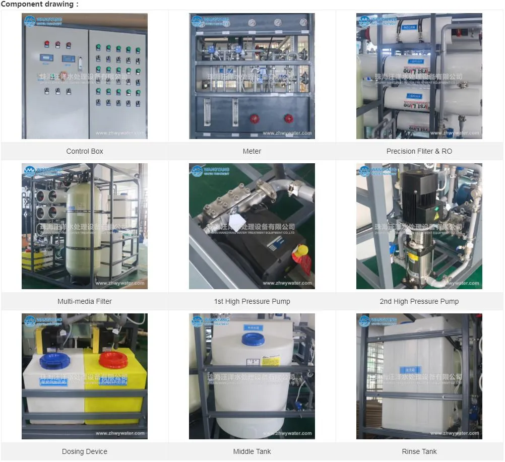 30tpd Industrial Marine Seawater Desaliantion Equipment for Drinking