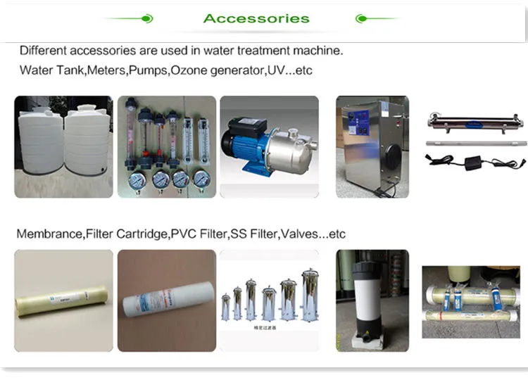 6000L/Hour RO Water Treatment Equipment of Membrane Water Filters for Desalination