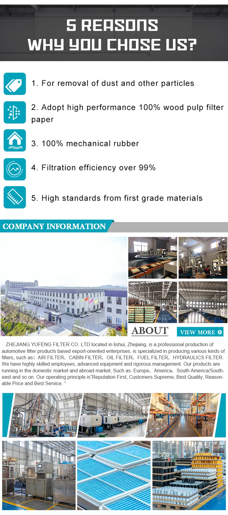 Auto Filter Hydraulic Filter OEM K/Bh-E0060d010bn4hc 2474-9063 V3.0508-09y