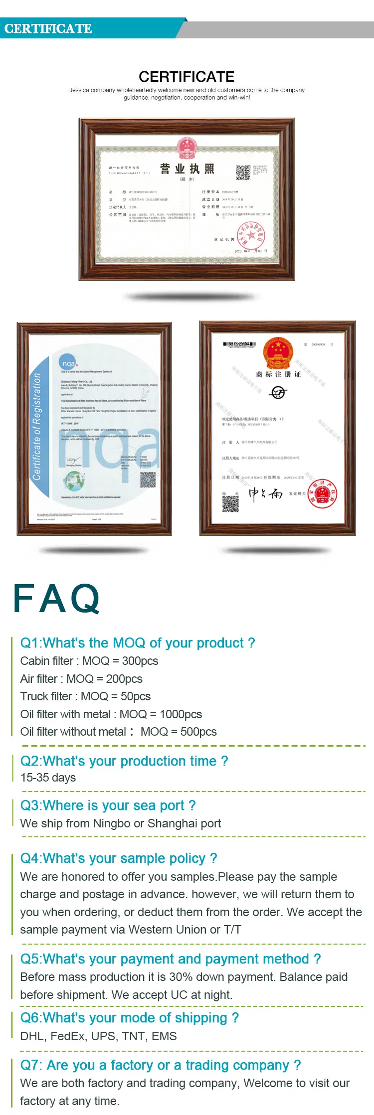 Auto Filter Hydraulic Filter Xe15u Xe17u