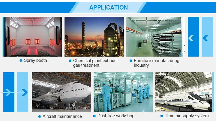 Ceiling Filter Medium Efficiency Spray Booth Filter with Synthetic
