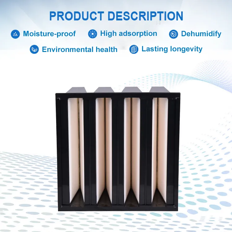 Clean-Link Hot Sale Active Carbon Pocket Filter Disposable Medium Air Filter