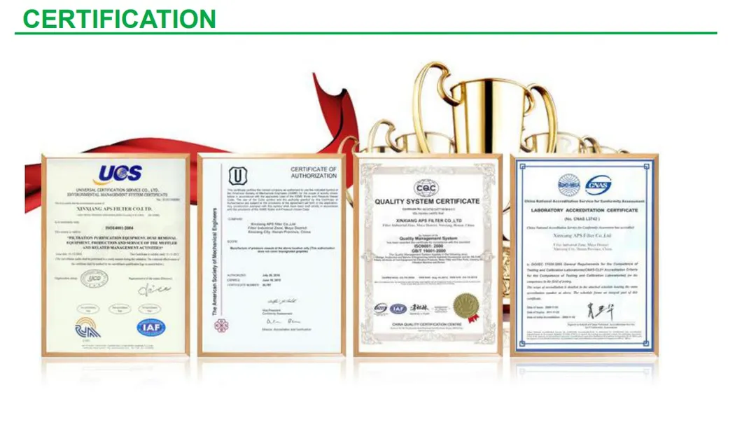 Compressed Air Filter F-0010-He F-0010-Gp Line Element Filter