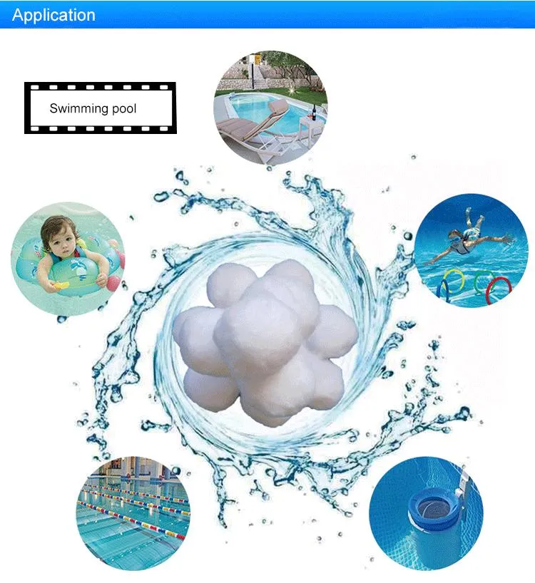 Eco Polyester Fiber Ball Pool Filter Balls Fiber Ball Filter Media for Water Treatment