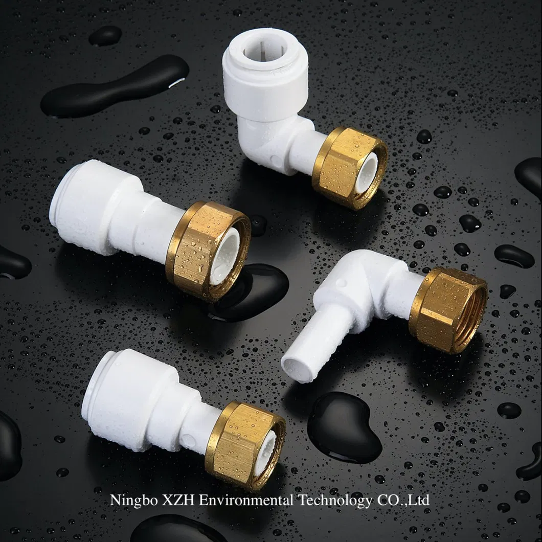 Elbow Stem Plastic Water Quick Fitting for RO Filter