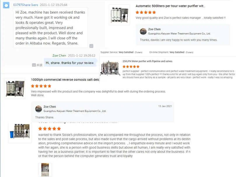 Factory Direct Sale Automatic Water Purification Plant/Water Purification System (KYRO-500)