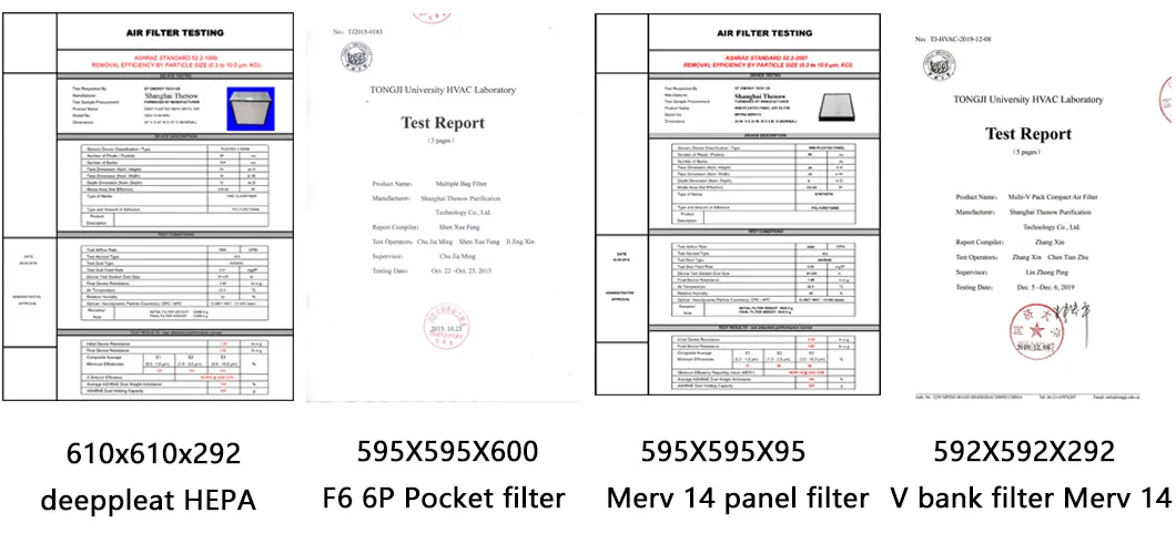 Flat Cell Filter Used for Dust Collectors