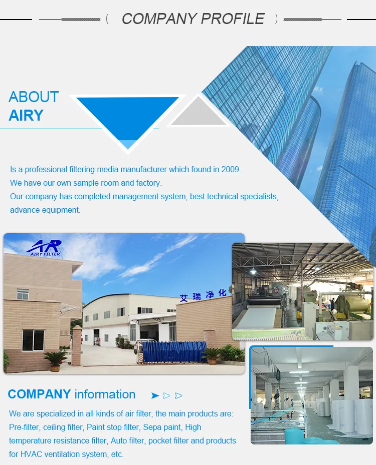 Foof Filter /Roll Filter/ Ceiling Filter