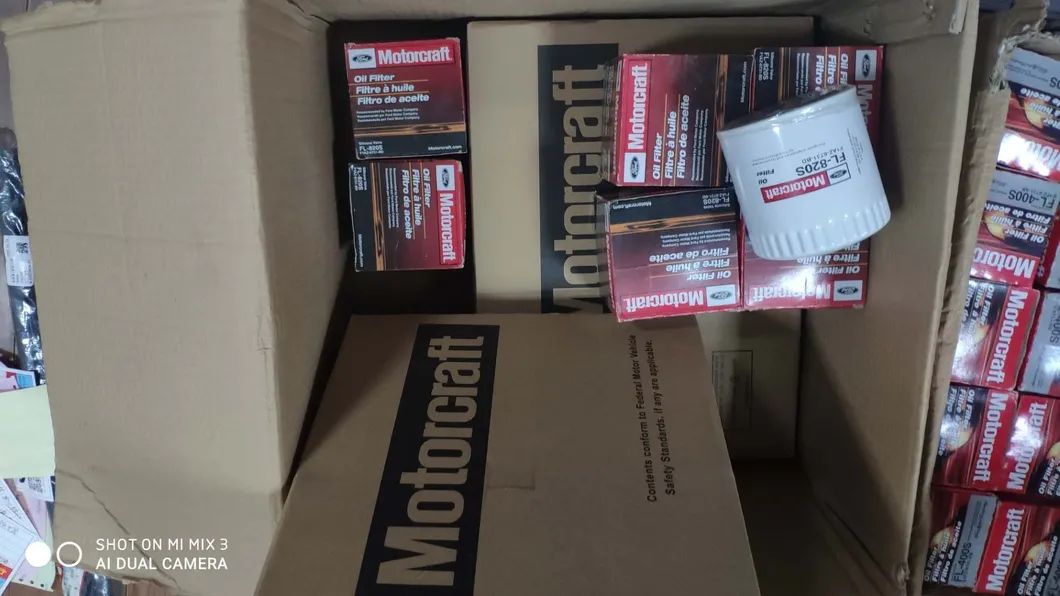 Ford Car Engine Parts Lubrication System Oil Filter Auto Parts Motorcraft Engine Oil Filter FL-400s FL-500s FL-820s FL-910s FL910s Be8z-6731-Ab