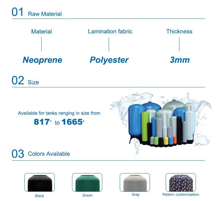 FRP Water Filter Tank Sleeve FRP Vessel Tank Jacket 1054 2472 3672 4021 4272 for Multimedia Softener Housing