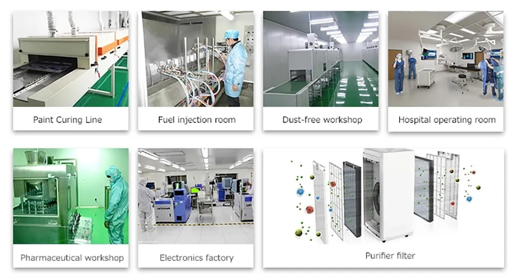 H11-H13 Mini Pleat HEPA Air Filter for Hospital