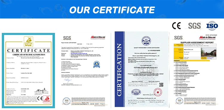 High Quality Lightweight Polyester Filter Ball Fiber Material for Industrial Water Treatment