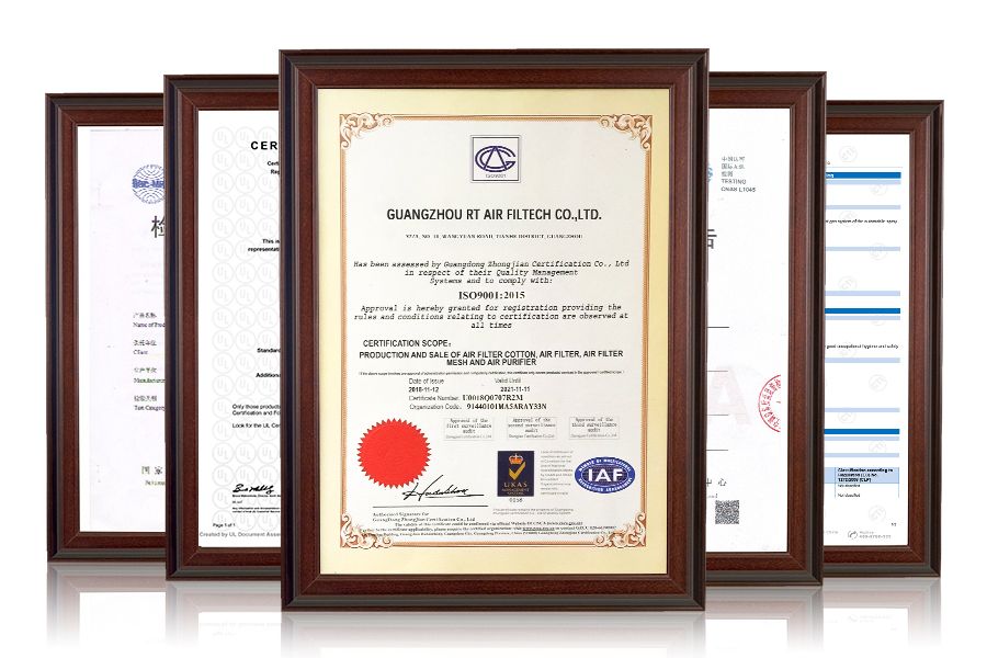 Hospital Standard Aluminum HEPA Air Filter in Particle Arresting 99.9% Air Filtration