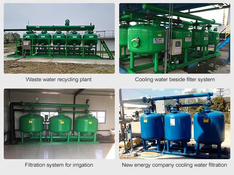 Industry Sand Media Filter Bypass Filtration System