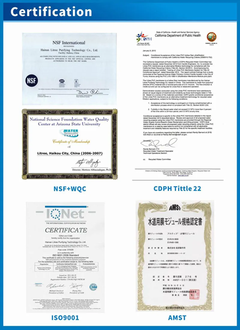 Mbr System Immersed Membrane Module