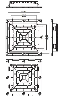 Natural IP54 Electrical Panel Enclosure Cabinet Fan Filter Ntl-FF120