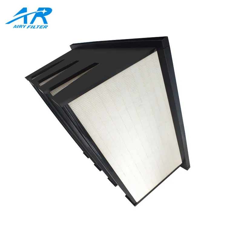 Plastic Frame F8 H10 H13 Filtration V-Bank Spray Booth Ar-Hv Filters
