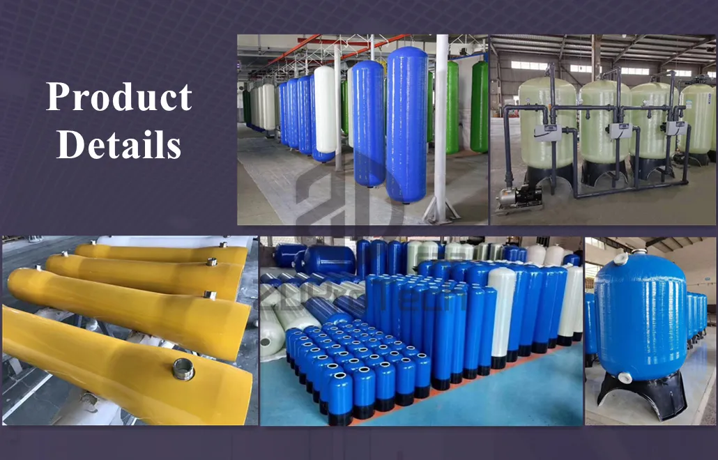 Pressure Vessel 1354 with 2.5 Inch Top Opening for Water Treatment