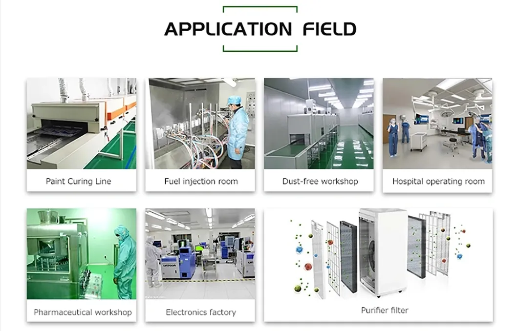 Primary Efficiency Folded Screen Filter for Industrial Ventilation System