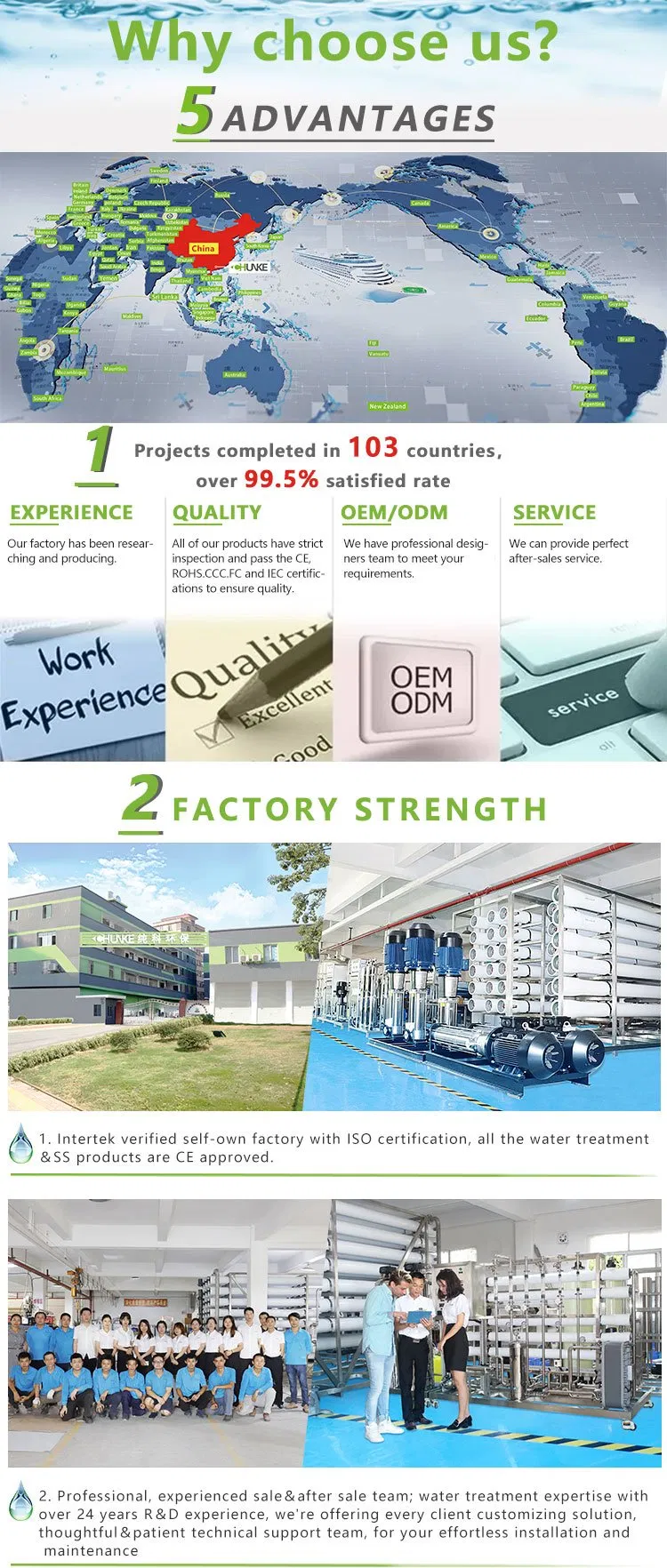 Reverse Osmosis Systems Manufacturer 100lph Water Purifier for Brackish Water Desalination System RO System for Salty Water Purification