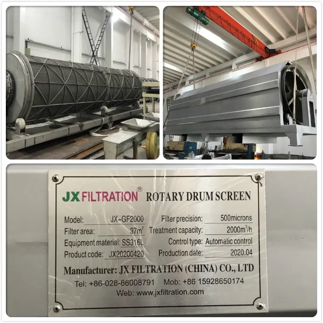 Sewage Treatment Solid Liquid Separation Rotary Drum Filter