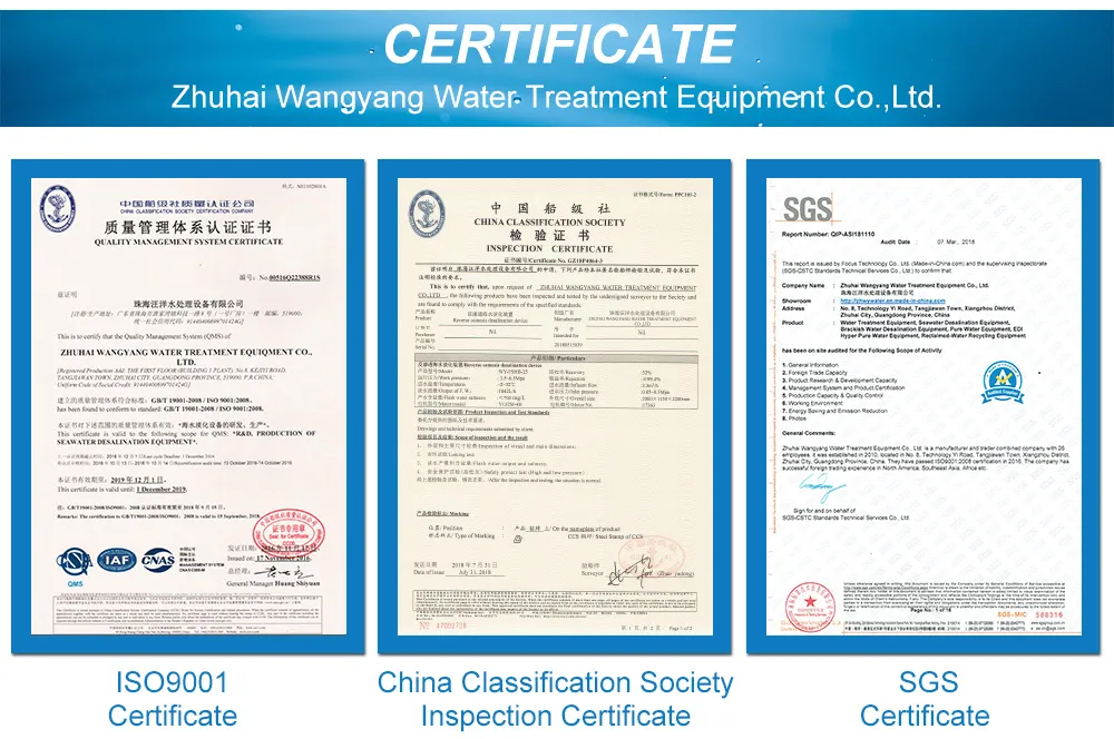 SUS304 Mineral Water Plant Water Purification Machines for RO Bottled Drinking Good Price