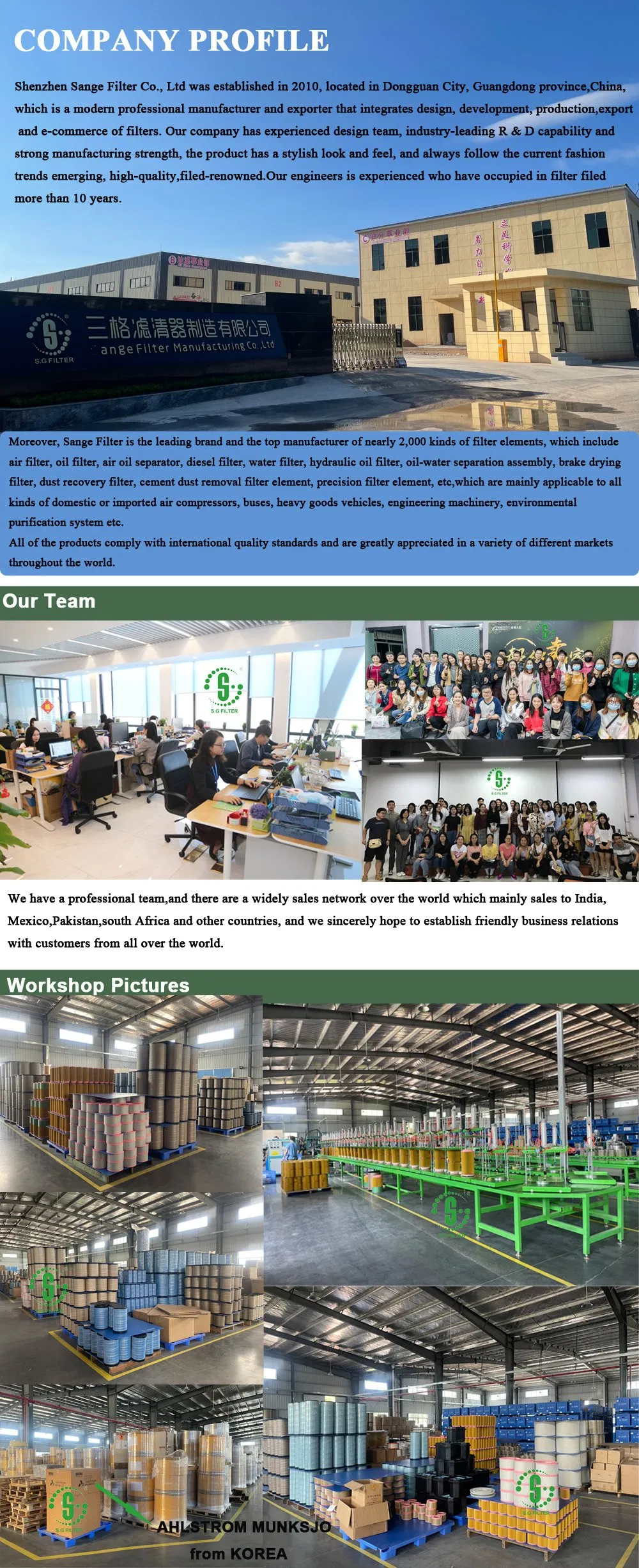 Without Clapboard Air Oil Separator 6.4334.0 Replace for Kaeser